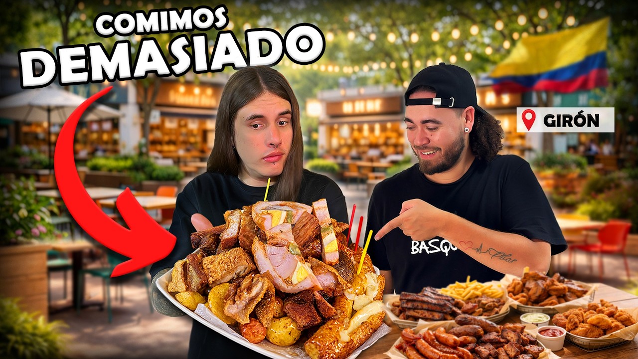 TODO LO QUE NOS COMIMOS en GIR&Oacute;N SANTANDER 😱👉🏻🤤 BUSCANDO LA MEJOR COMIDA