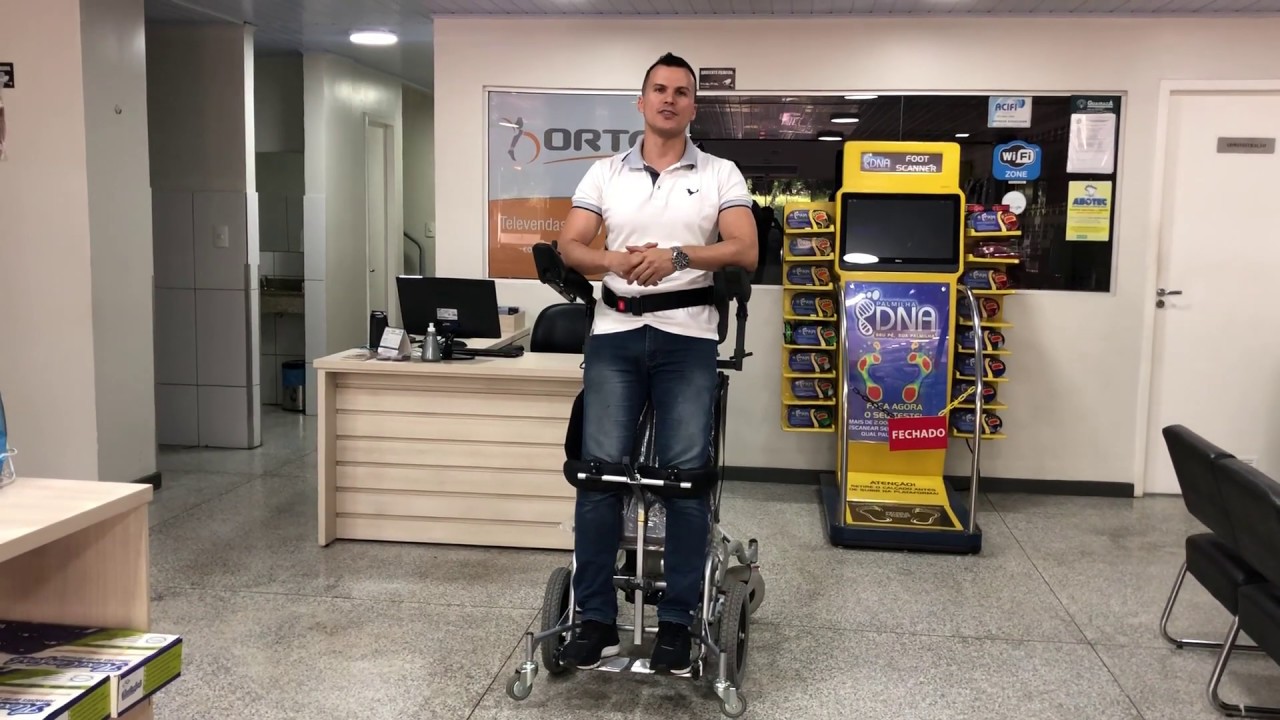 Cadeira de rodas Motorizada Stand Up Fica em Pé e Anda Posição Ortostática  I Ortomix