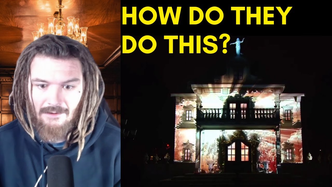 American Reacts to Magic illusions at Villa Volta - Winter Efteling