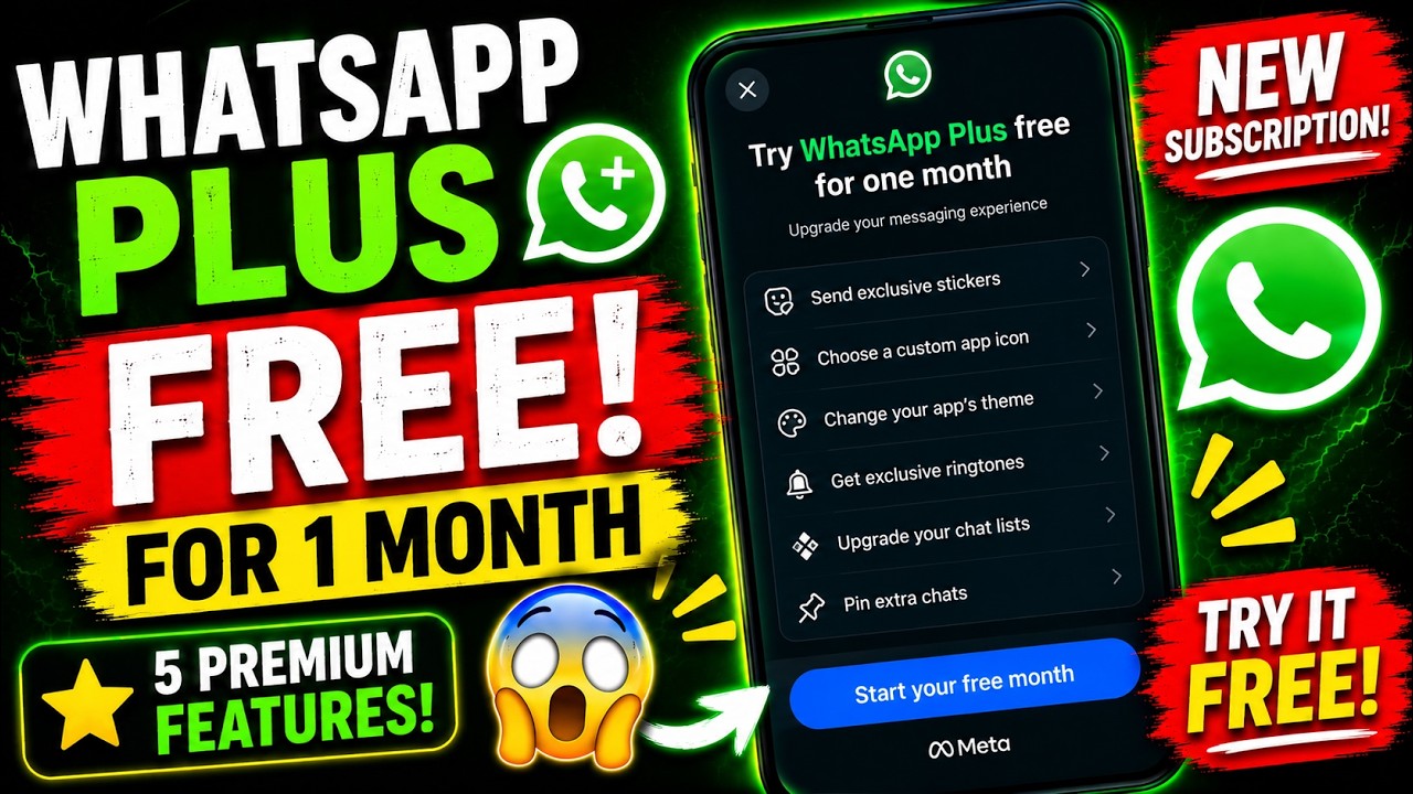 NEW! Get WhatsApp Plus FREE! Unlock All Premium Features! 🤯🔥