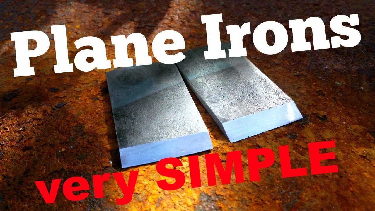 Making SIMPLE Plane Irons from Leaf Spring | Collab with Jörgen Börg