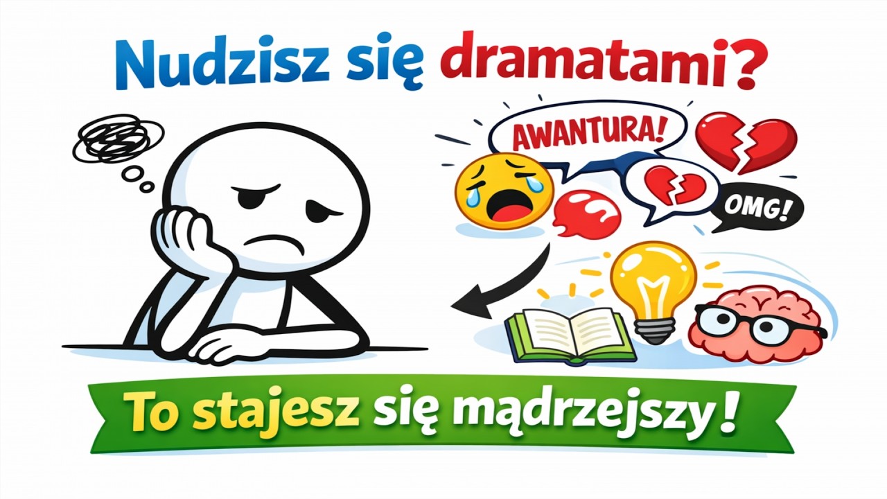 Znak, że stajesz się mądrzejszy: nuda na widok dramatu