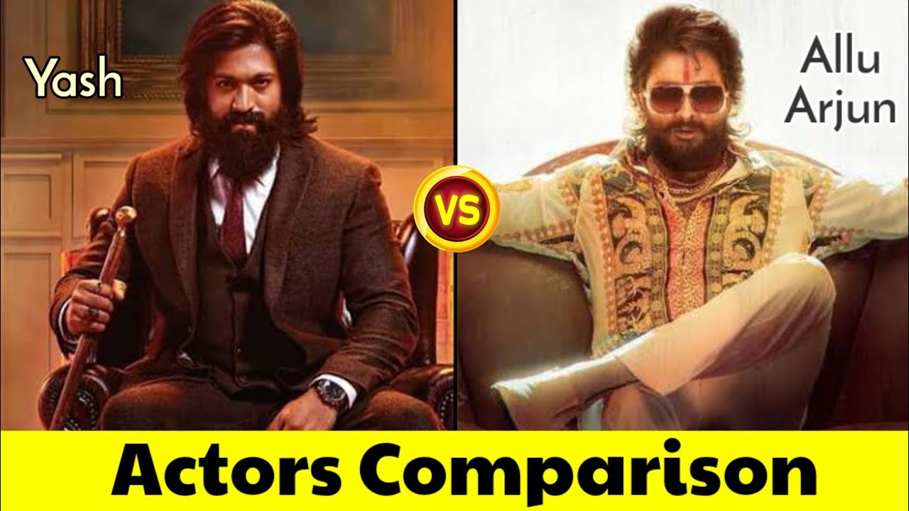 Yash vs Allu Arjun | Allu Arjun vs Yash | Yash | Allu Arjun | Actors Comparison | Mobile Craft