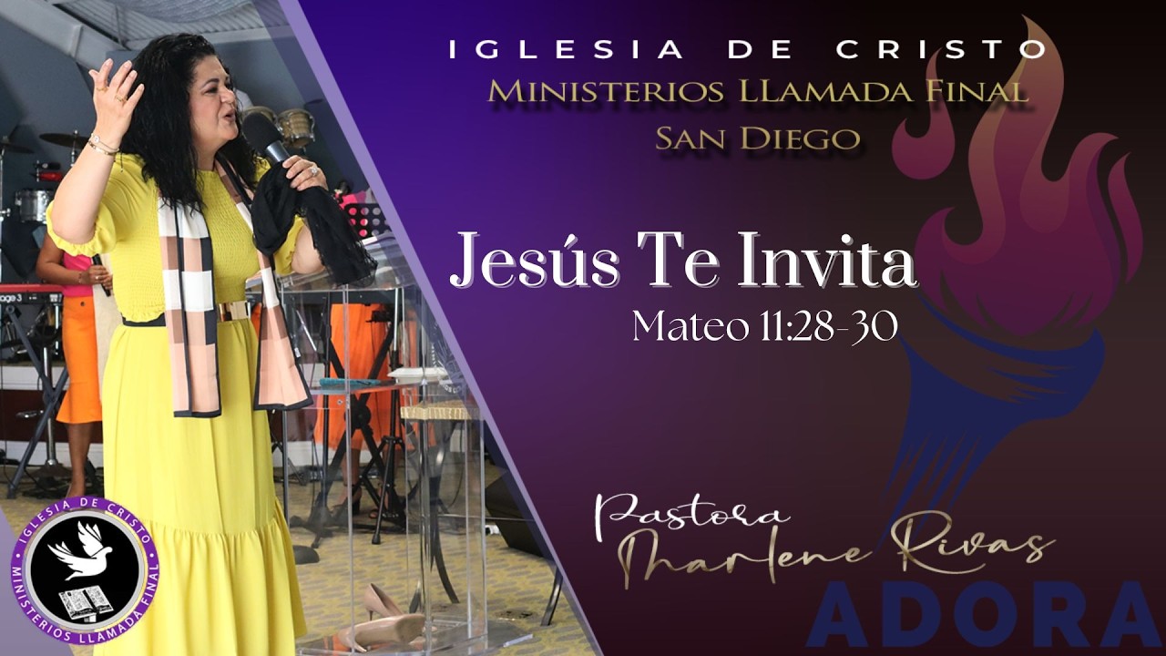 Jesus te invita, Mateo 11:28-30│Pastora Marlene Rivas 3/06/2026