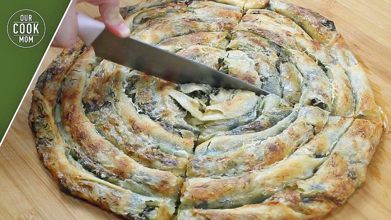 Turkish Borek With Spinach Recipe. If there is FLOUR, WATER and SALT! Spinach dough recipes.