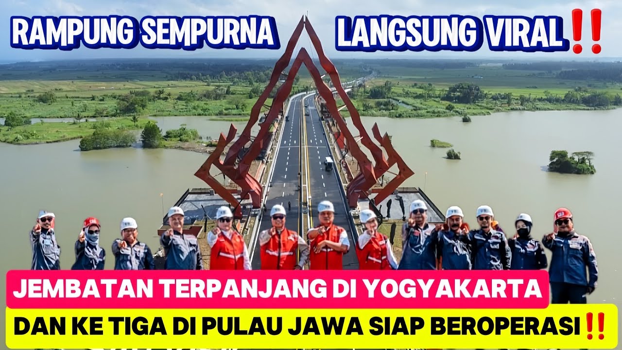 RAMPUNG SEMPURNA‼️VIRAL JEMBATAN PANDANSIMO TERPANJANG DI YOGYAKARTA SIAP BEROPERASI DAN DIRESMIKAN