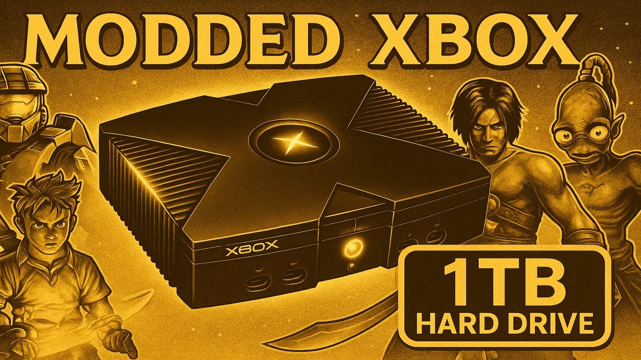 OG Xbox 1.0 XBMC4gamers build 1tb hard drive. #originalxbox #xbmc4gamers #xbox #ogxbox