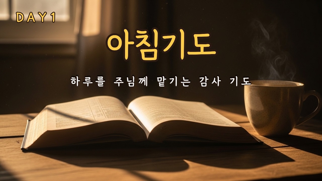 하루를 주님께 맡기는 감사의 아침기도 | 30일 기도 DAY1