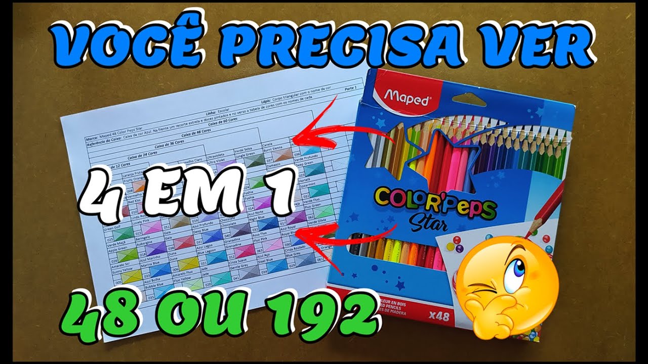 Tenha MAIS opções de cores com esta tabela Maped Color'Peps Star Review