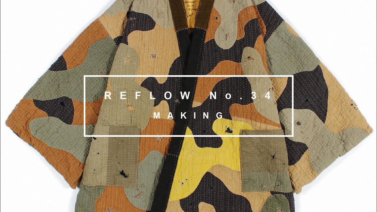 Camouflage Patchwork Kimono / Reflow No.34 / Making