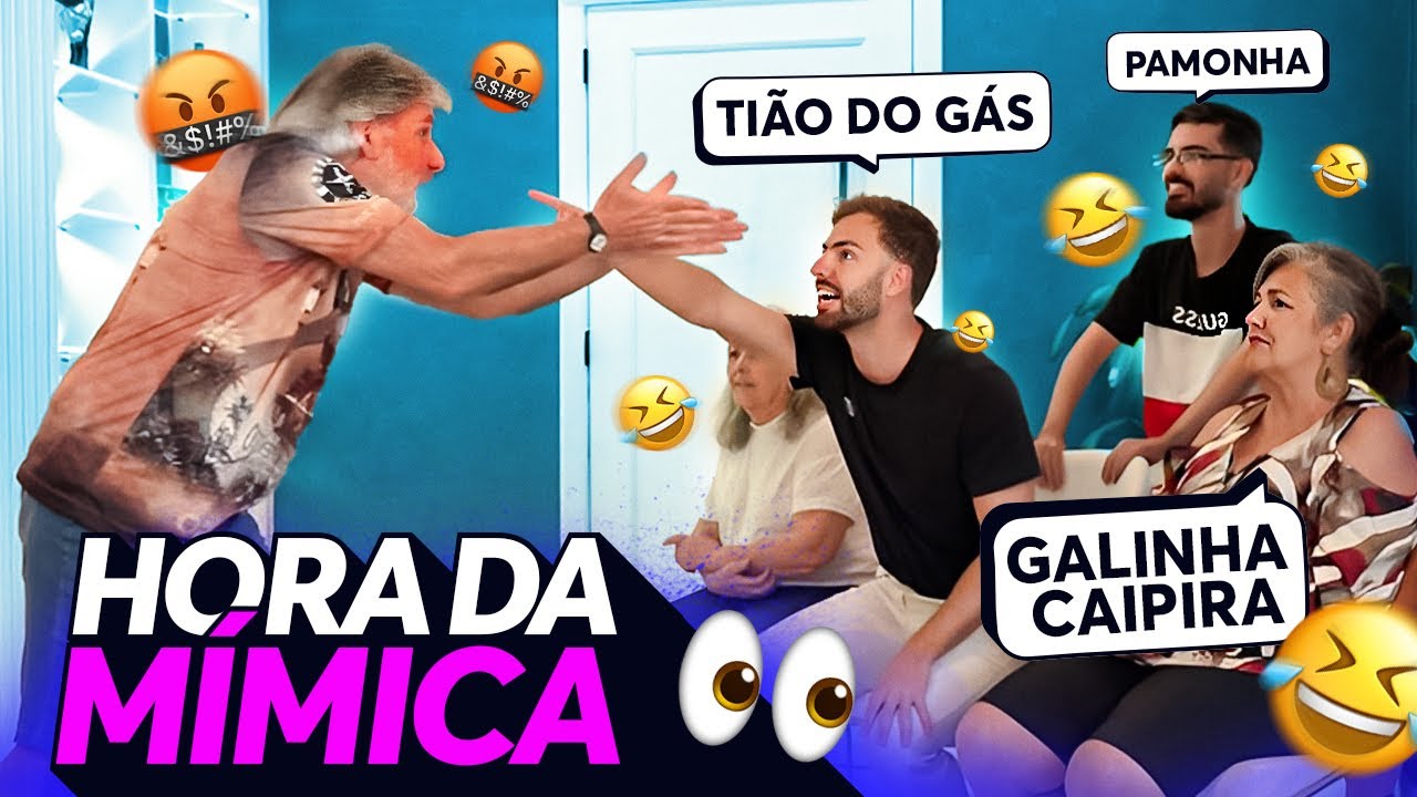 DESAFIO DA MÍMICA EM FAMÍLIA! DEU TRETA?