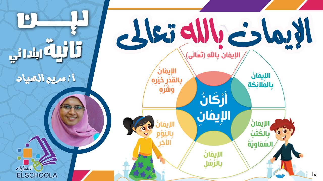 الإيمان بالله تعالى | دين تانية ابتدائي | محور 1 | العقيدة | الاسكوله