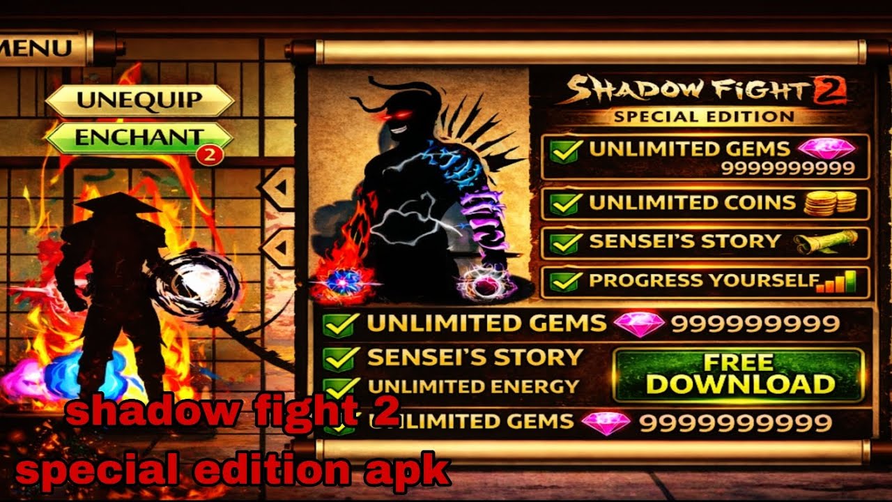 New 2026 Shadow Fight 2 Special Edition Mod Apk 🔥