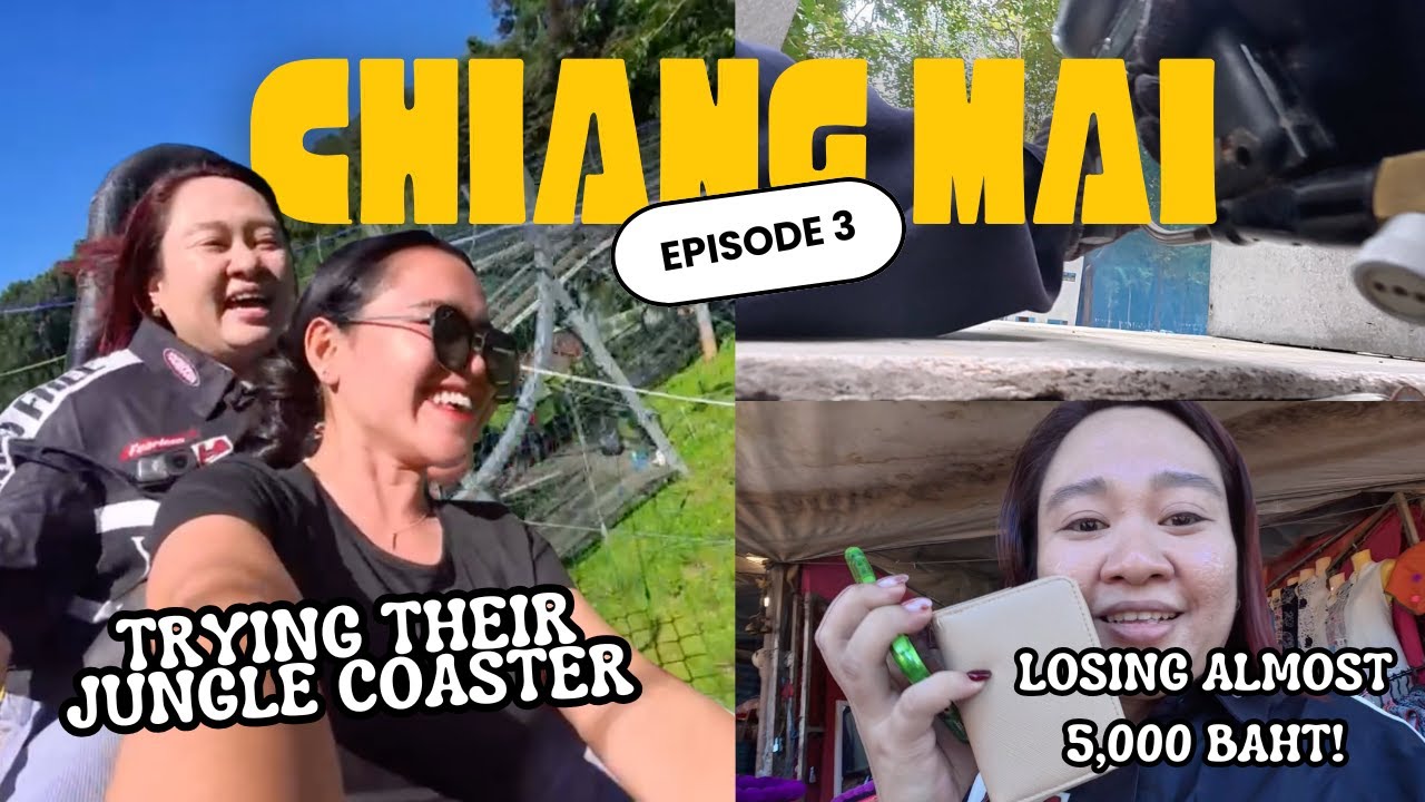  Trying Jungle Coaster Ride for the first time in Chiang Mai 🇹🇭 + muntik mawalan ng 5000 baht (Ep.3)