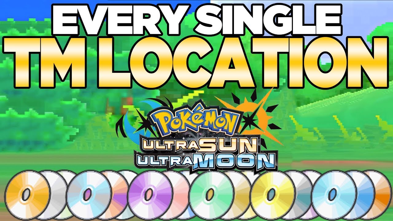 Все локации ТМ в Pokemon Ultra Sun и Moon | Остин Джон играет