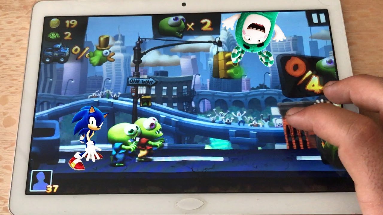 Oddbods turbo run , Sonic dash , Zombie tsunami & Minion rush android real gameplay