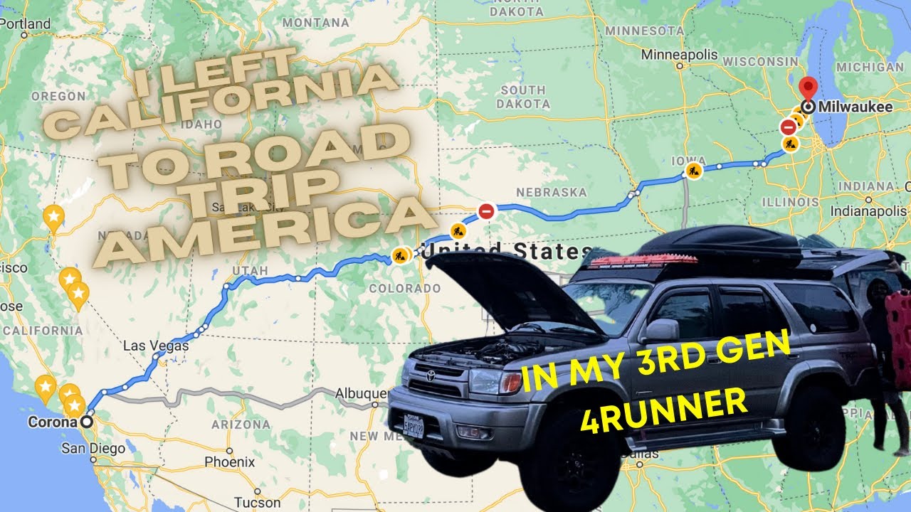 Leaving California to Road Trip America in My 3rd Gen 4Runner for an MLB Internship