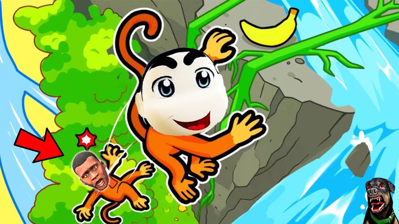 SHINCHAN CLIMB MOUNT EVEREST FOR BECOMING GIANT MONKEY with franklin & chop | Dream Squad Op
