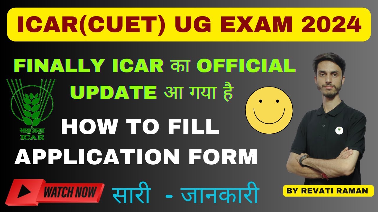 How to fill  ICAR for BSC Agriculture in CUET Application form 2024 / Live Step by Step Process