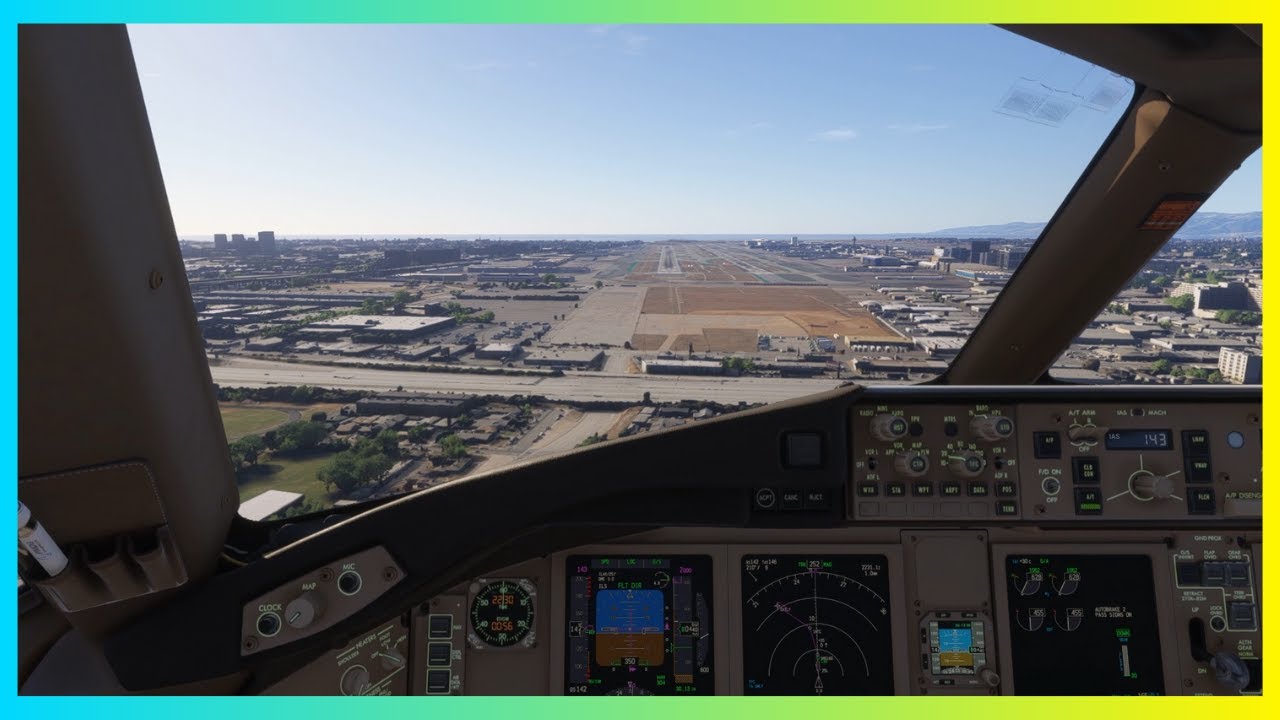 Реалистичная посадка Boeing 777 в аэропорту KLAX с диспетчерской службой на Vatsim.