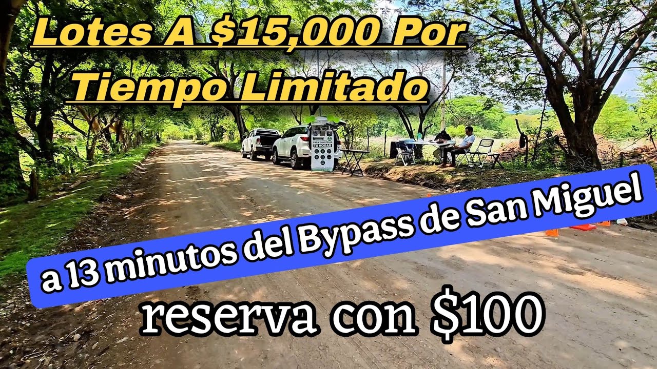 Se venden lotes en San Miguel a un excelente precio