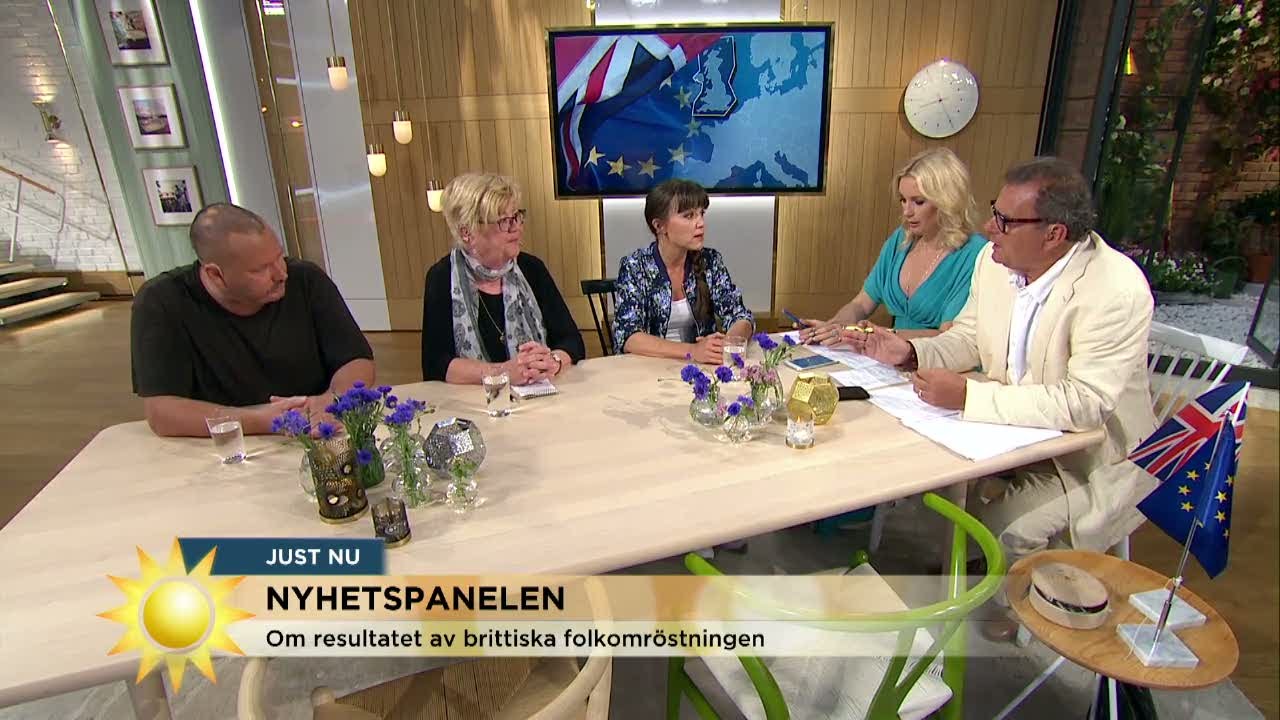 Nyhetspanelen: Sverige efter Brexit  - Nyhetsmorgon (TV4)