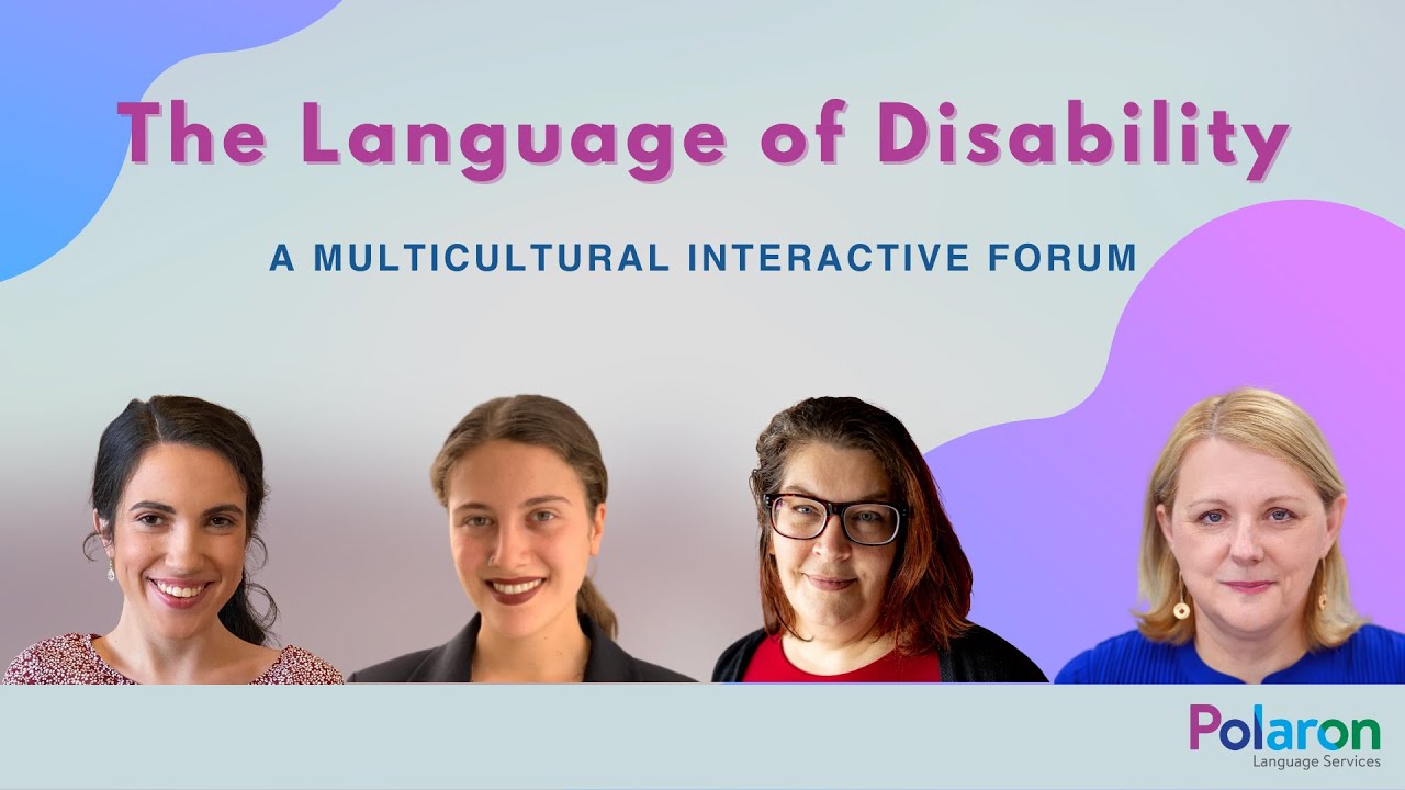 Polaron's interactive forum: The Language of Disability