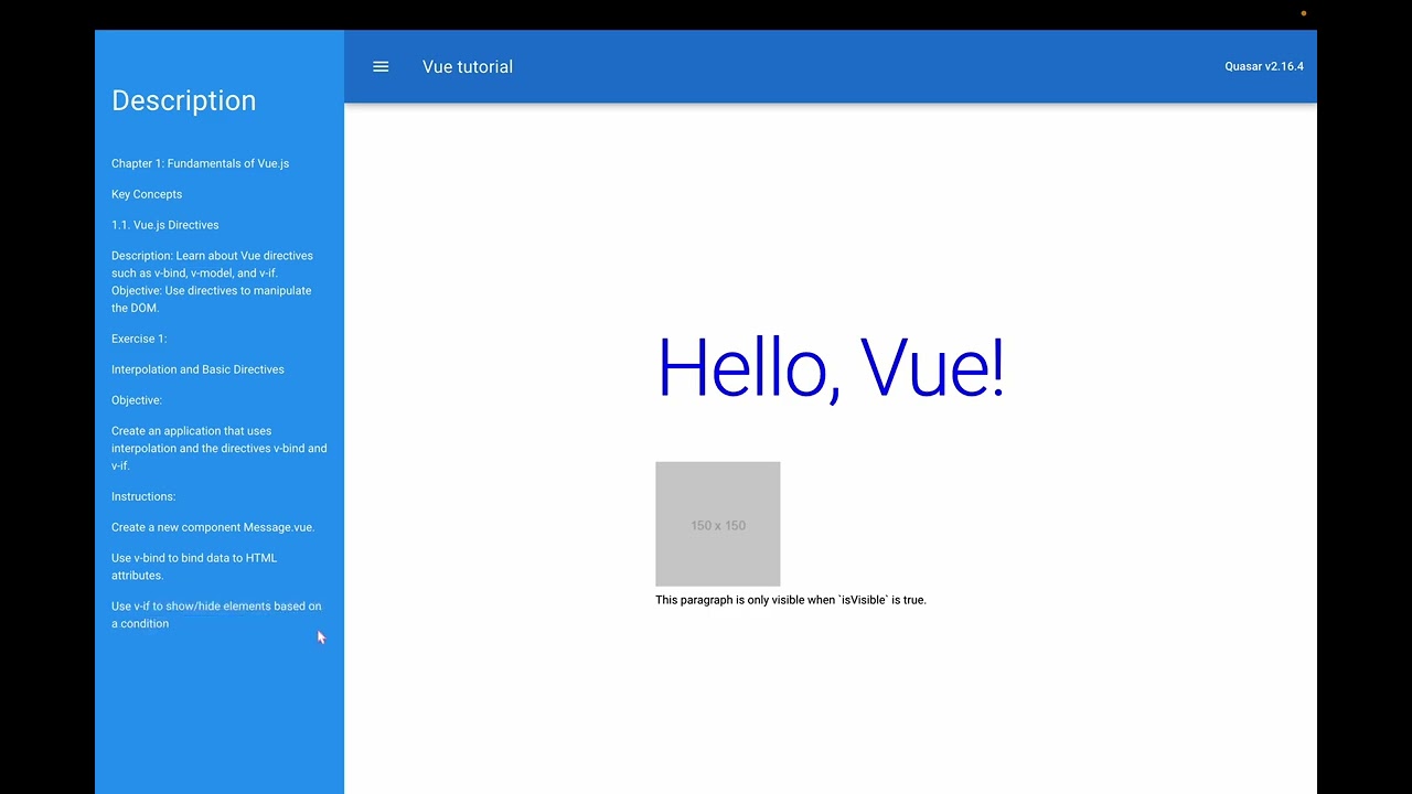 Chapter 1: Fundamentals of Vue.js - 1.1. Vue.js Directives