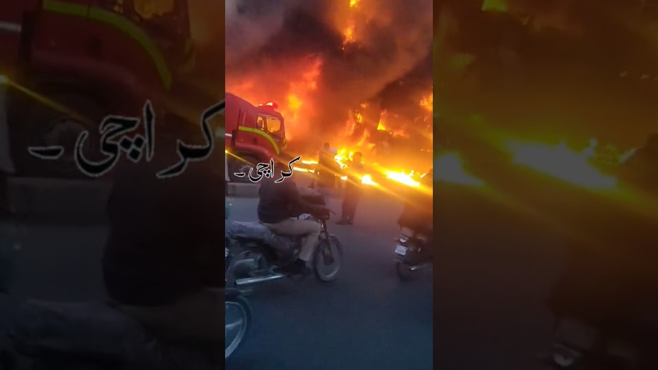 Karachi Ayesha Manzil Pe Agg lugai Allah Reham kre 
