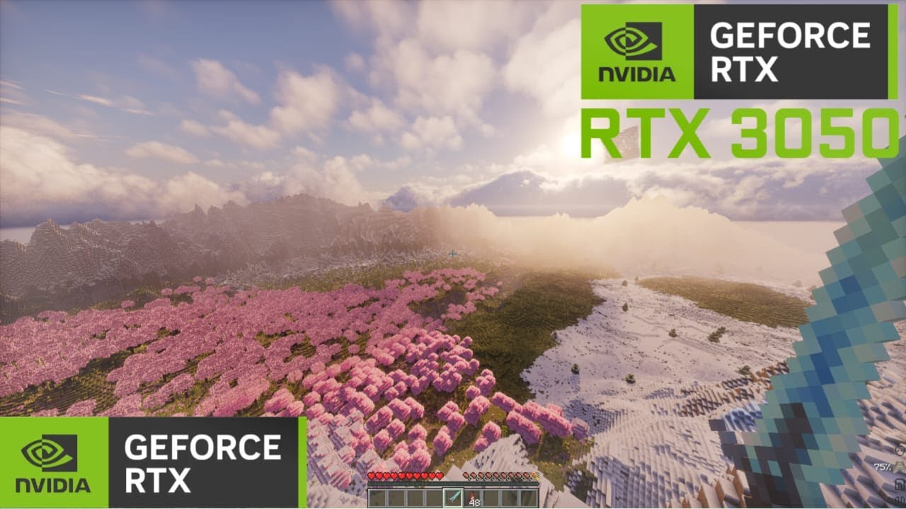Destroying my RTX 3050 with insane realistic Minecraft graphics