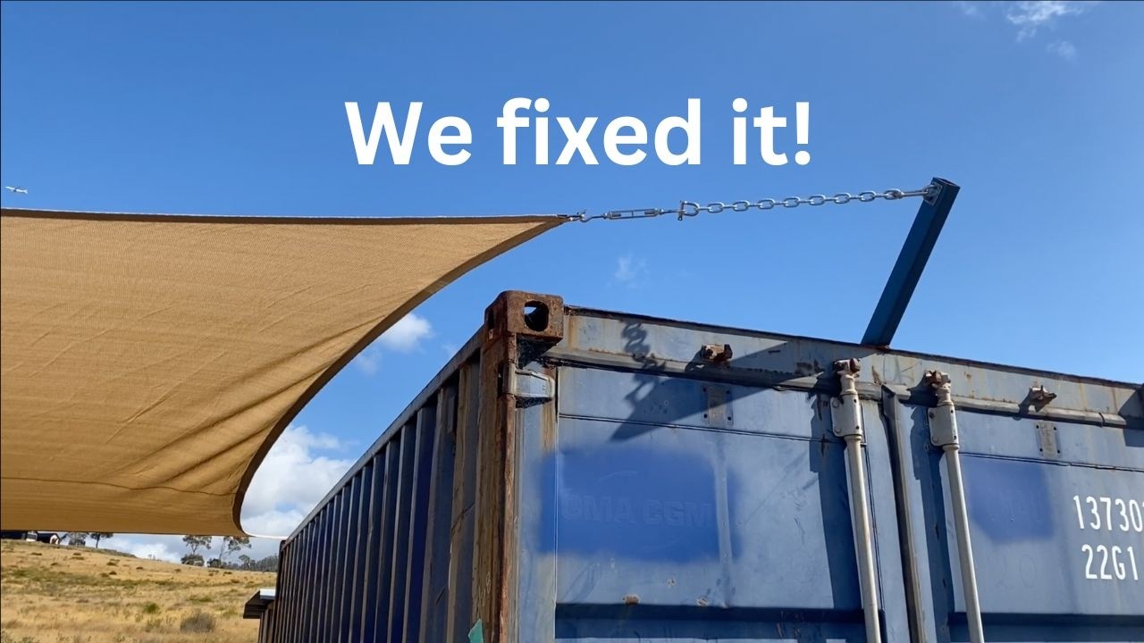 We Fixed Our Shade Sail Issues