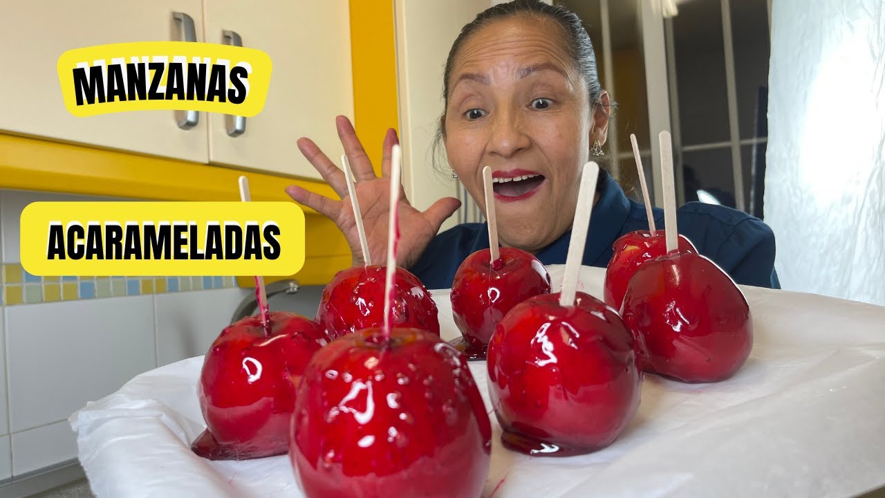 COMO PREPARAR MANZANAS  ACARAMELADAS O CON DULCE 🍎 / RECETA FACIL Y PRÁCTICA