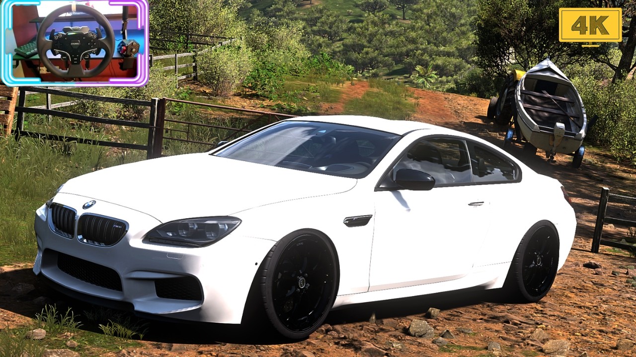 BMW M6 - Forza Horizon 5 / Moza R3 Steering Wheel / 4K Gameplay