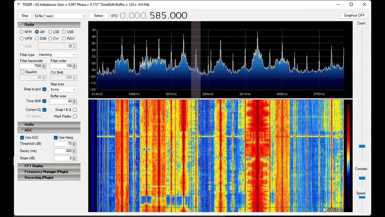 VLF/LW/MW night time bandscan in January 2023, Lviv, Ukraine