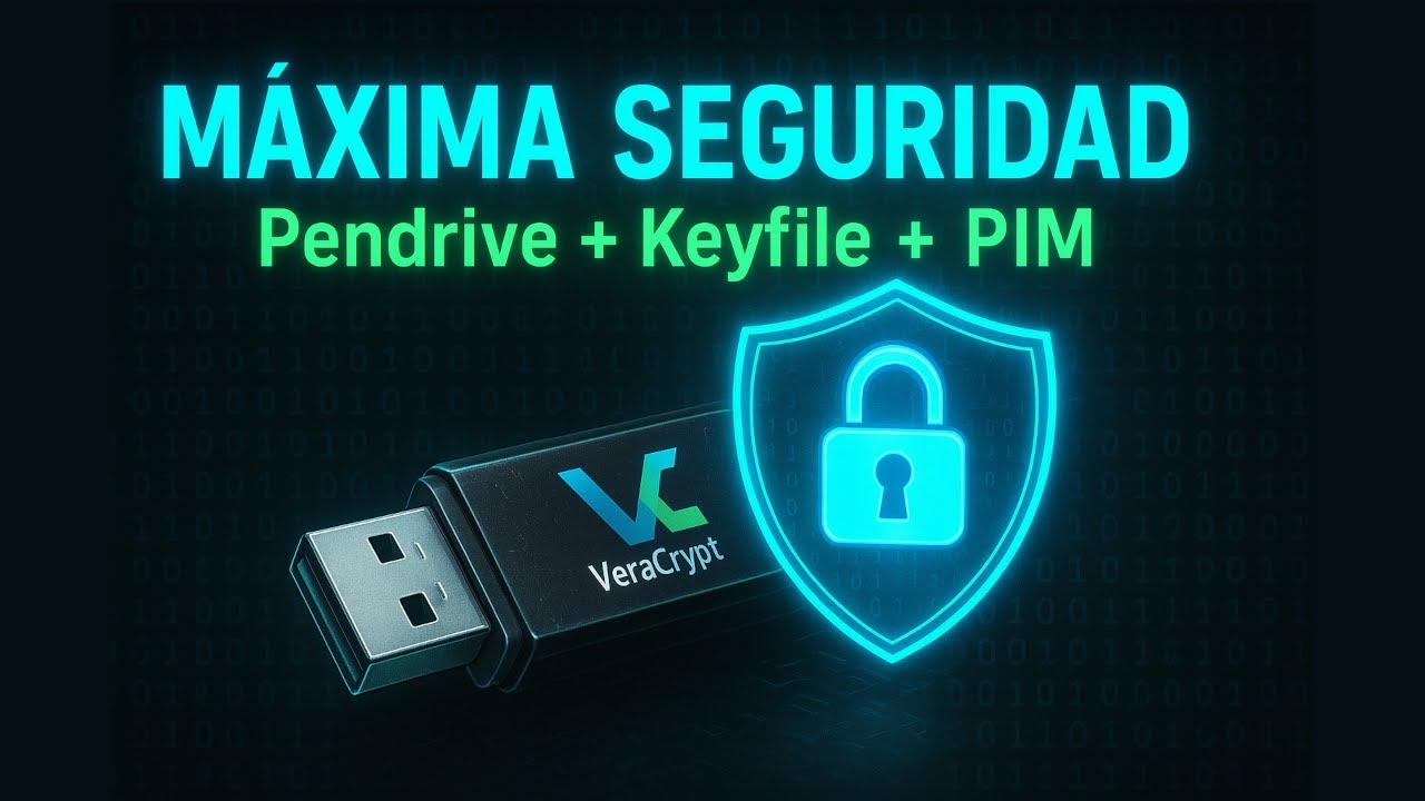 CIFRA tu PENDRIVE (USB) a Nivel MÁXIMO 🔒 (Tutorial VeraCrypt + Keyfile + PIM)