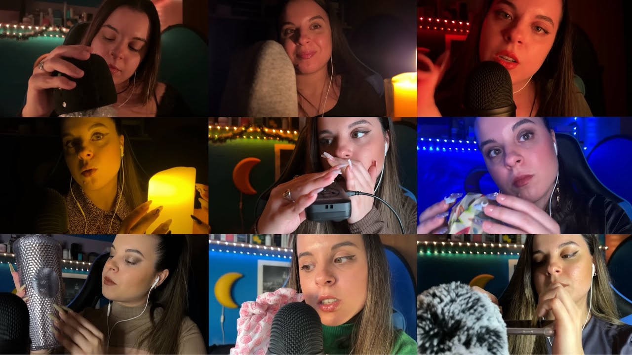 1H ASMR | Los mejores triggers del 2023 ♡ (Tapping, Scratching, Atención Personal…)