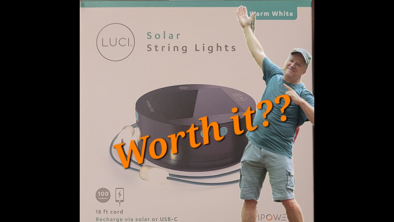 Honest Review  LUCI SOLAR STRING LIGHTS 18 FOOT