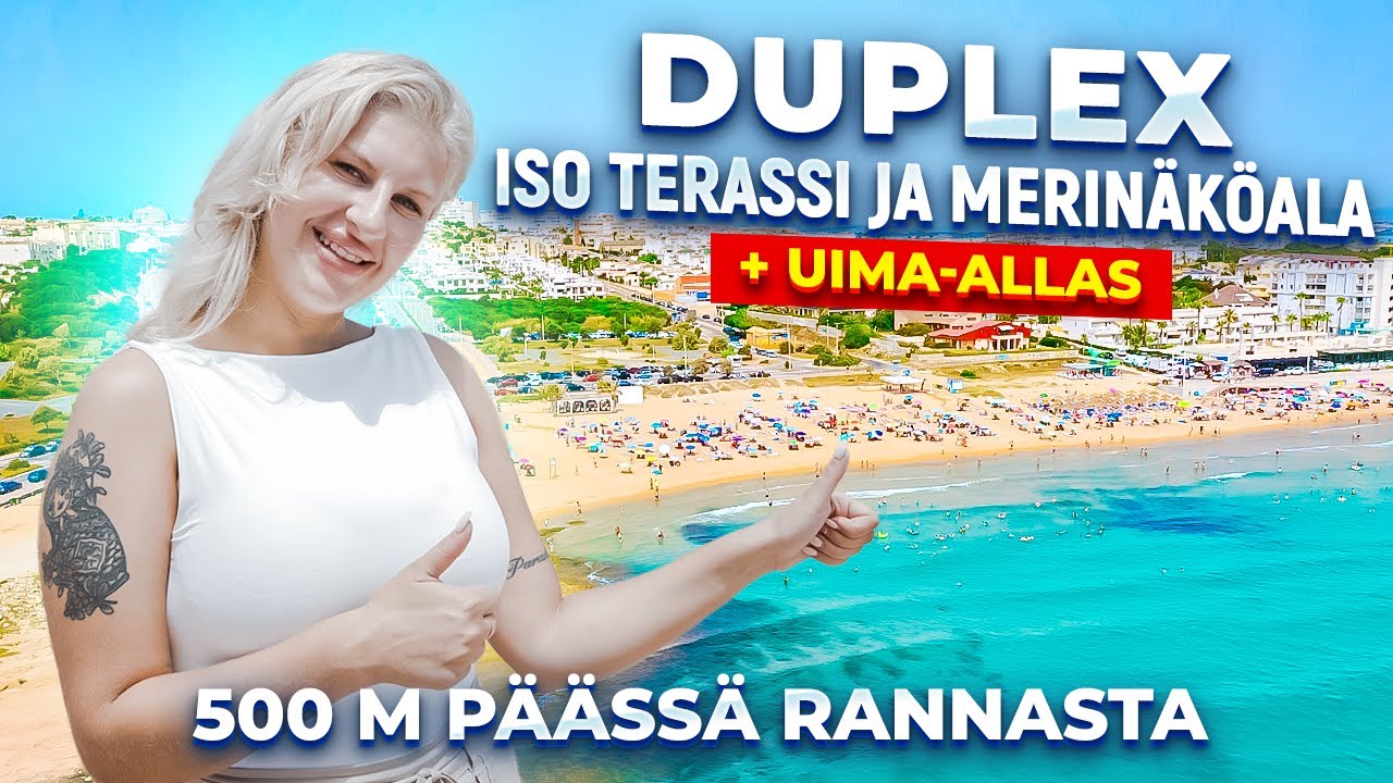 Asunnot Torrevieja Espanja. Duplex 500 m rannalta terassilla ja uima-altaalla | Alegria