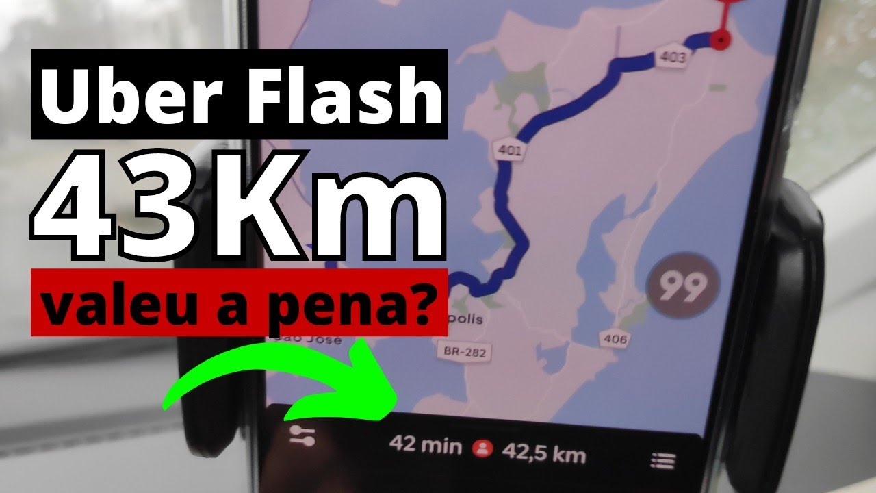 Uber Flash de 43Km: QUANTO GANHEI 😱 #Shorts
