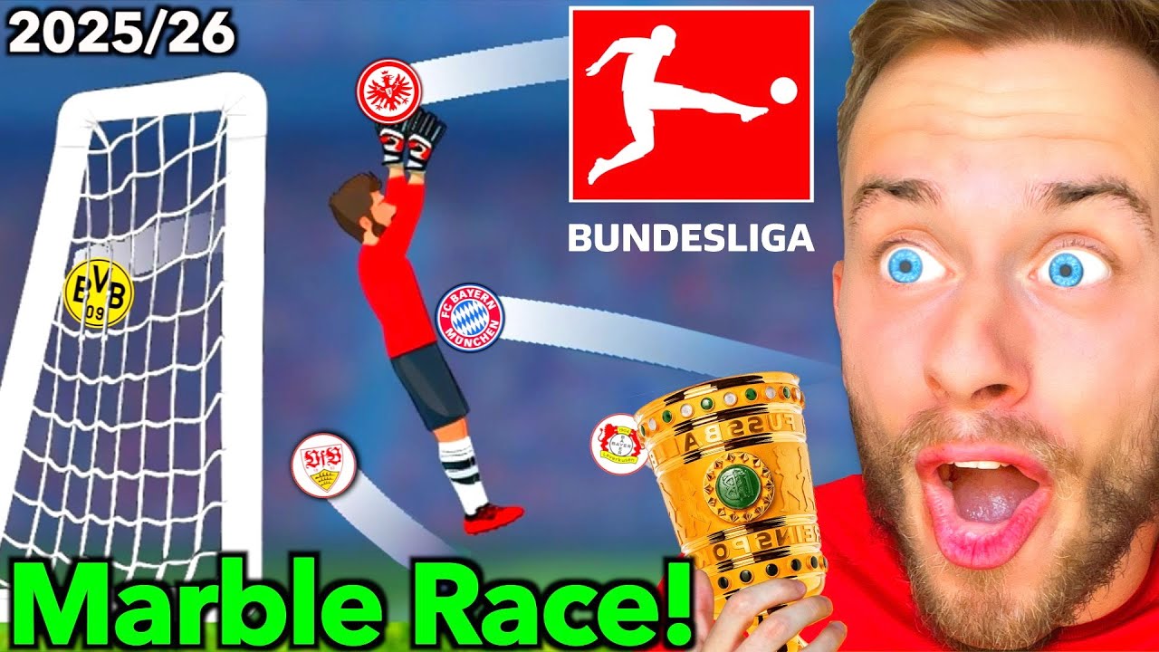 MARBLE RACE sagt die BUNDESLIGA 2025/26 voraus! 👀🏆 | *FINALE*