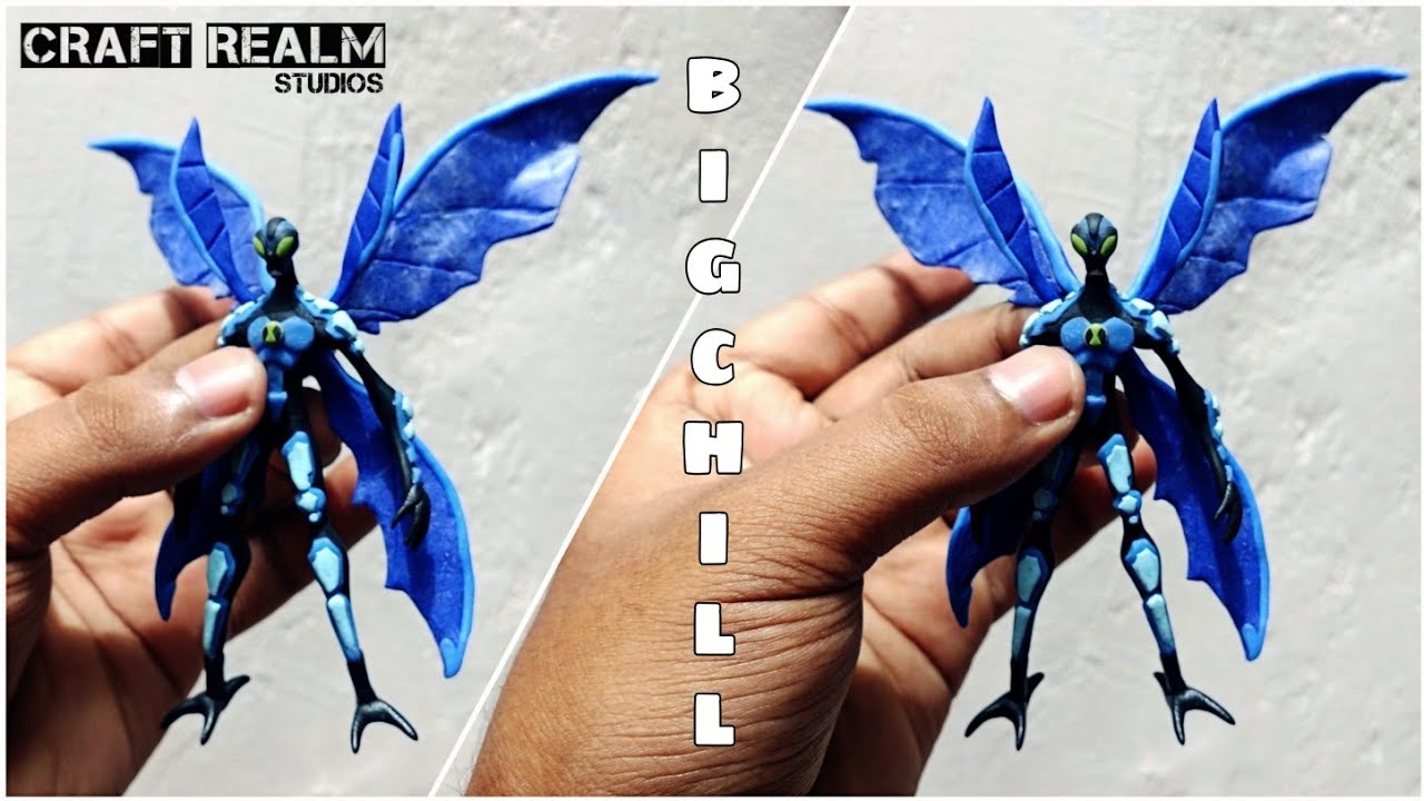 How to Make Bigchill from Ben 10 using Polymer clay