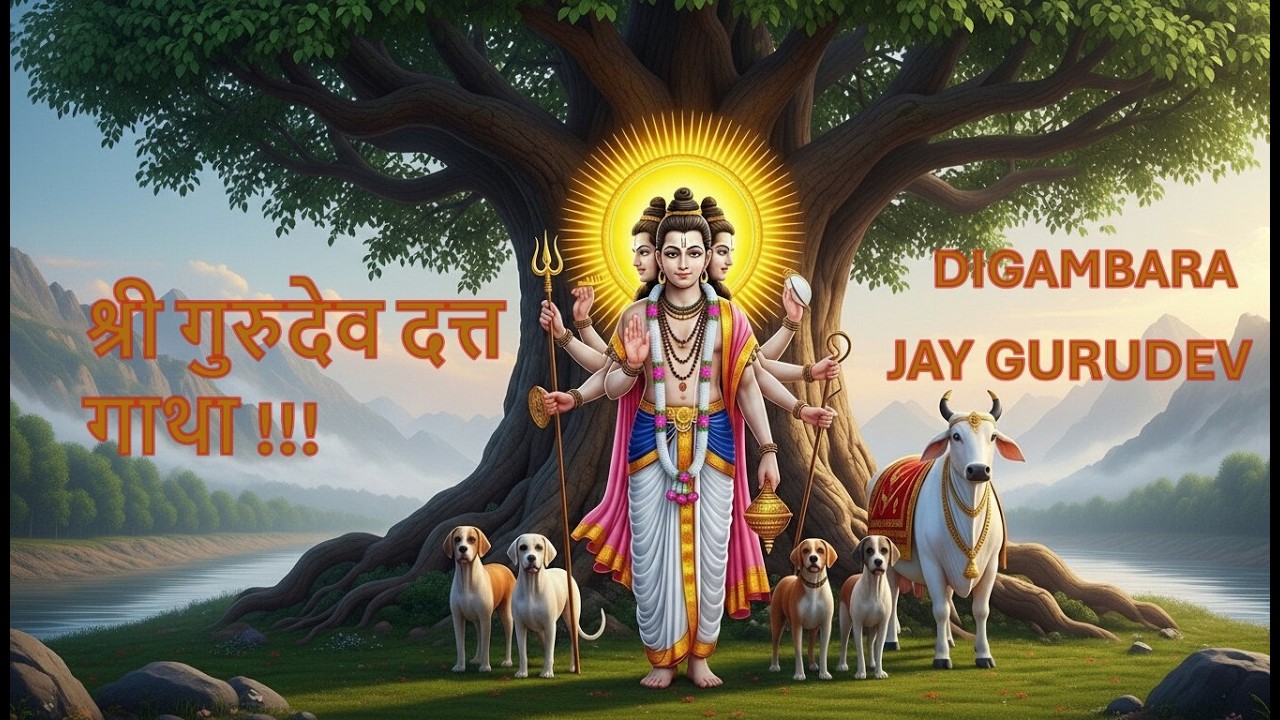 दिगंबरा दिगंबरा | दत्त दत्त जय गुरुदेव दत्त | Powerful Datt Bhajan | श्री गुरुदेव दत्त गाथा