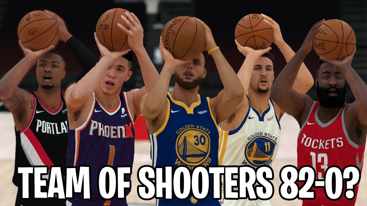 Can A Team Of The Best Three Point Shooters Go 82-0 Only Shooting Threes? | NBA 2K19 |