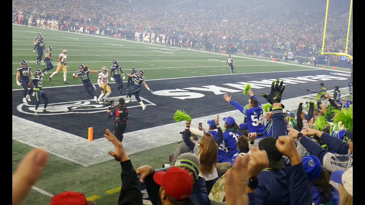 Seahawks 49ers Divisional Anthem 12th man flag Shaheed TD