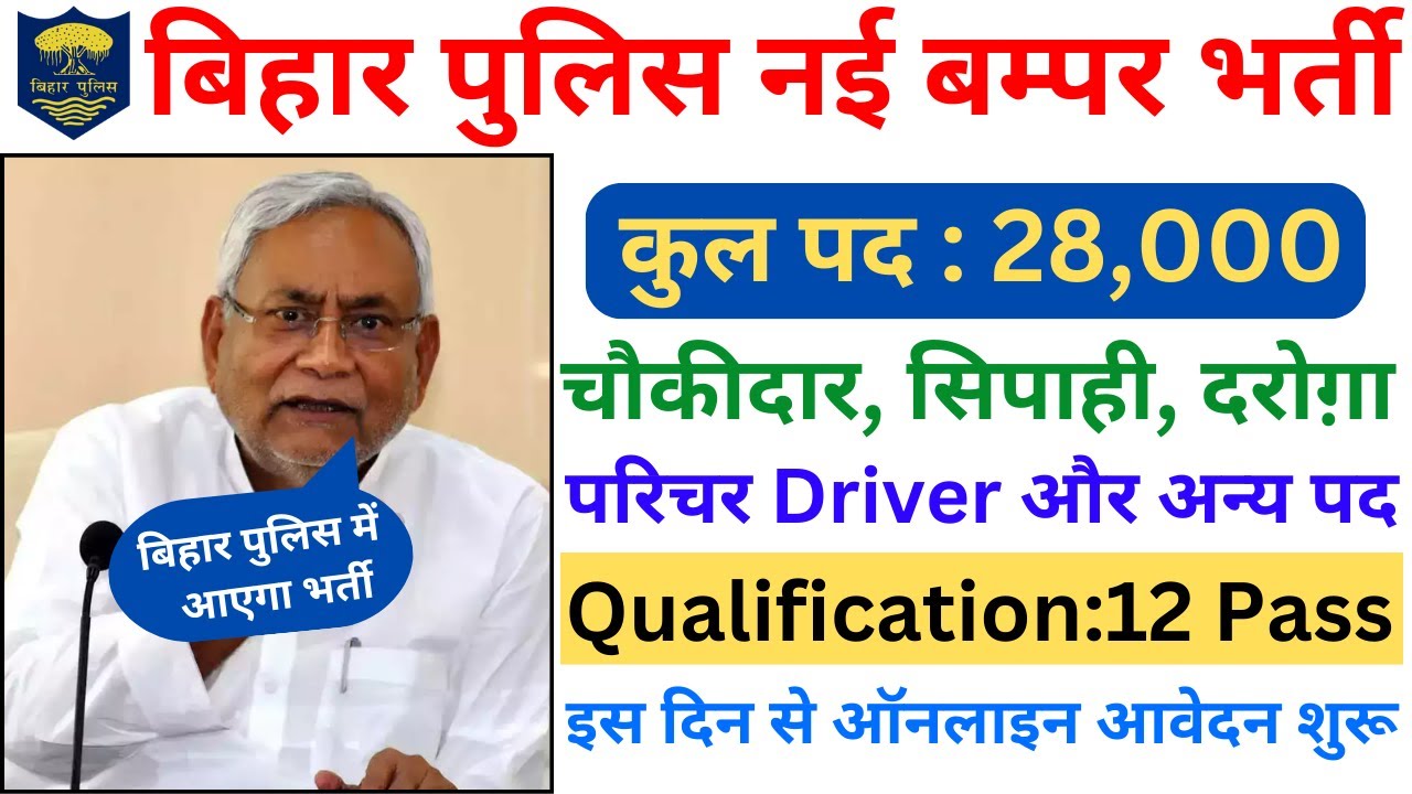 Bihar Police New Vacancy 2024 || Bihar Police recruitment || बिहार पुलिस नई भर्ती 2024 ||