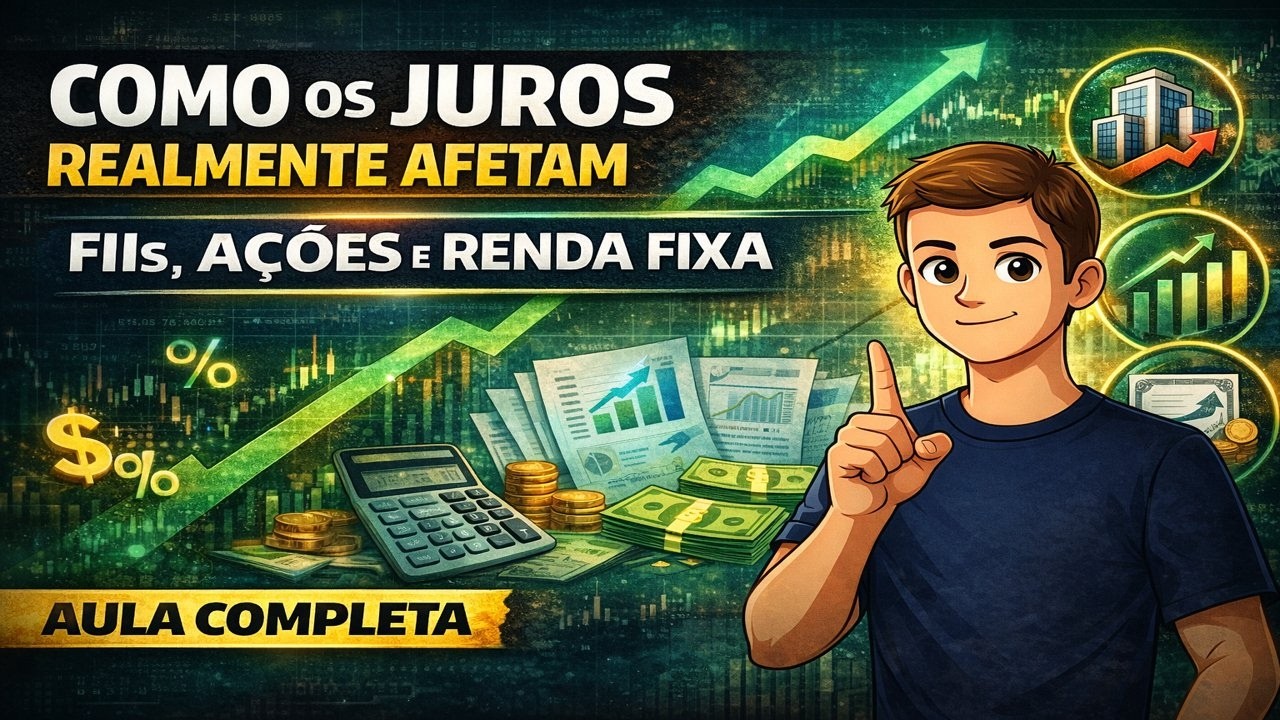 Como os Juros REALMENTE Afetam FIIs, Ações e Renda Fixa (Masterclass Completa)