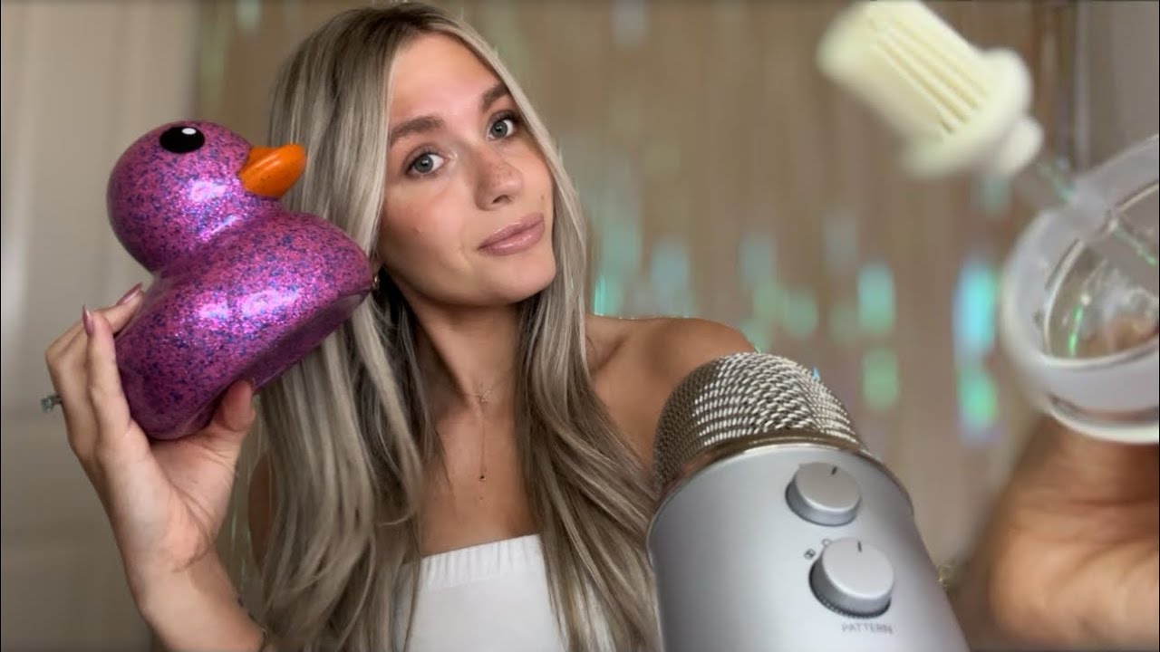 ASMR| Can I Try New Triggers? Oil Brush & Relaxing  Duck (Tracing, Relaxing Whisper, Board Tapping)