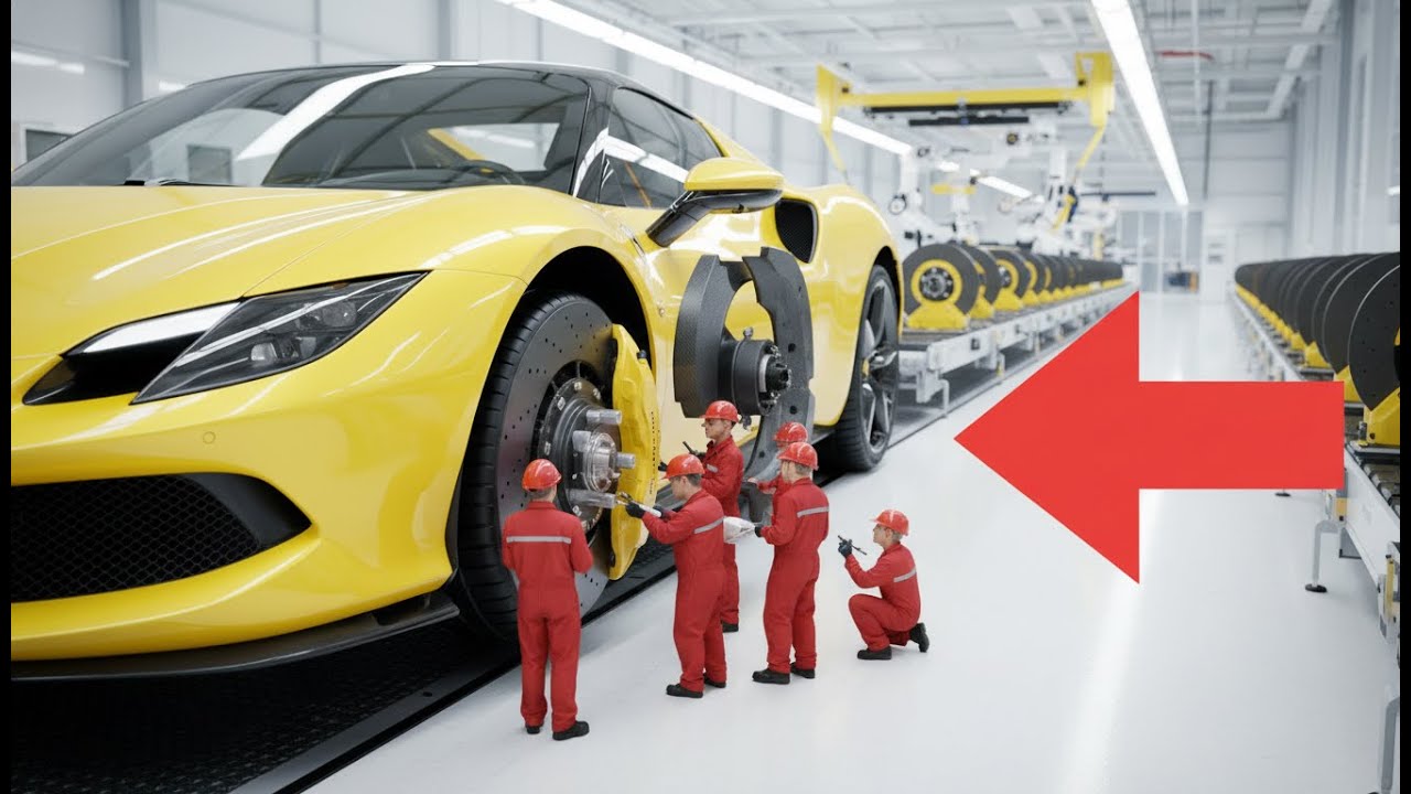 Ferrari 296 GTB Assembly: Installing Carbon Ceramic Brakes for Ultimate Stopping Power