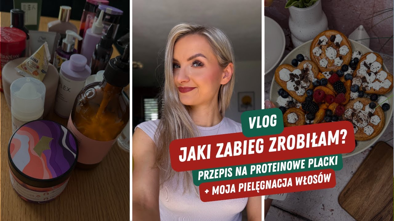 Vlog: robimy proteinowe placki, co zrobiłam z moją twarzą🤔, jaką pielęgnację włosów stosuję?🧴