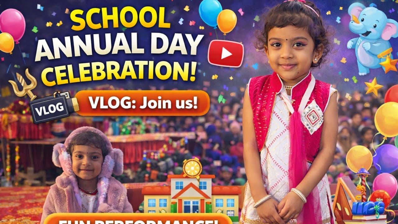 Little Hanvika’s School Day Celebration 🏫✨ | Cute Kids Video!#SchoolDayCelebration#tamil#kushi#cute